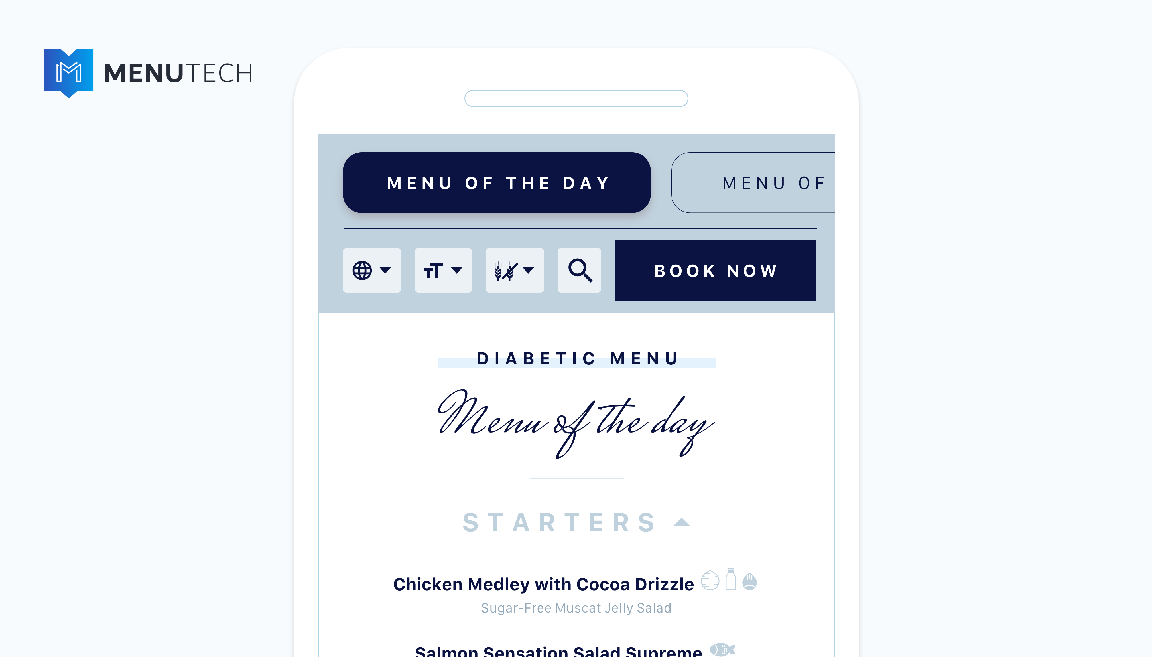 Filtered Menu Options for Dietary Profiles