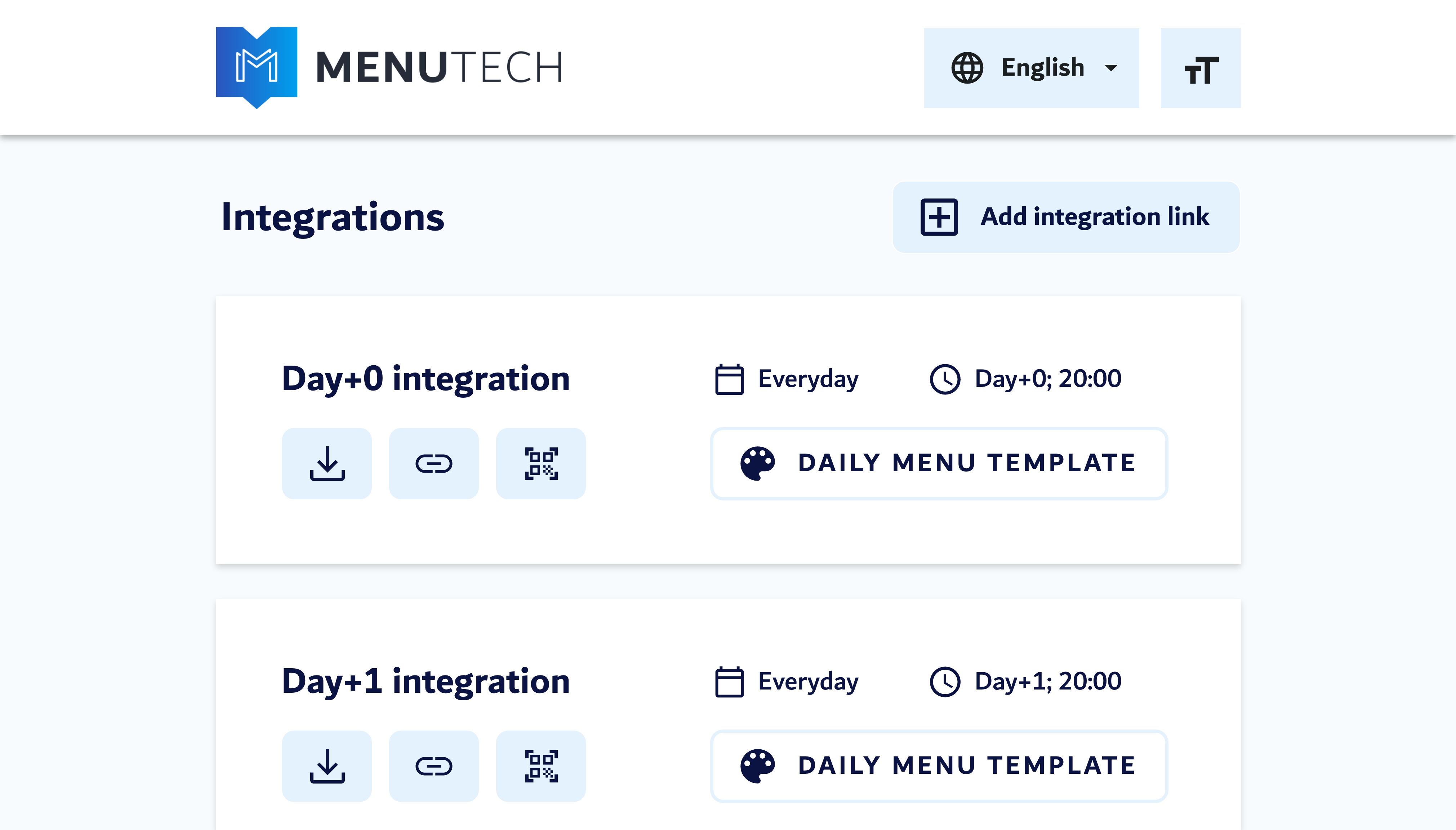 Establish an Integration Link and Set Update Interval Time