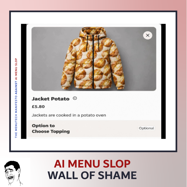 Say no to AI menu slop such as taking prompts too literally