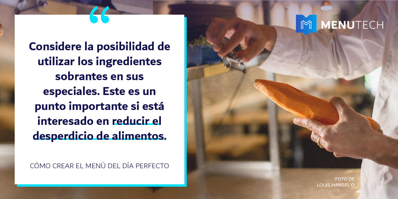 Reduce food waste with Daily Specials Menutech