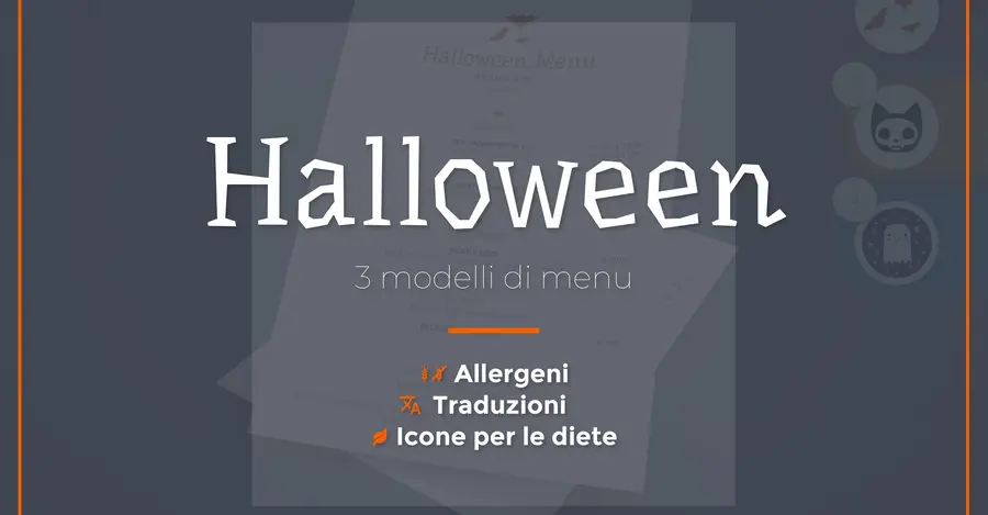 Halloween Menu templates Menutech