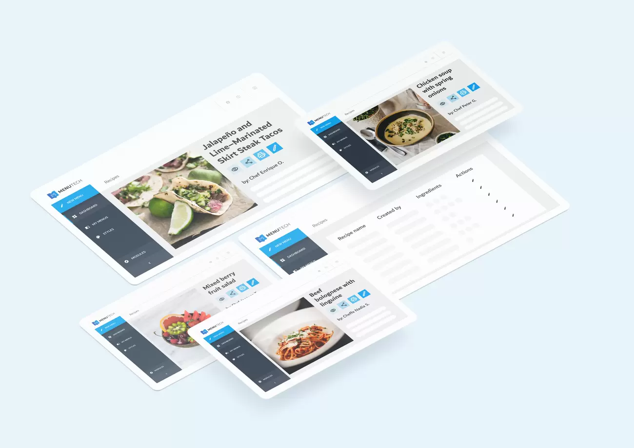 (Zusatzmodul) Rezepte mit Menutech hinzufügen