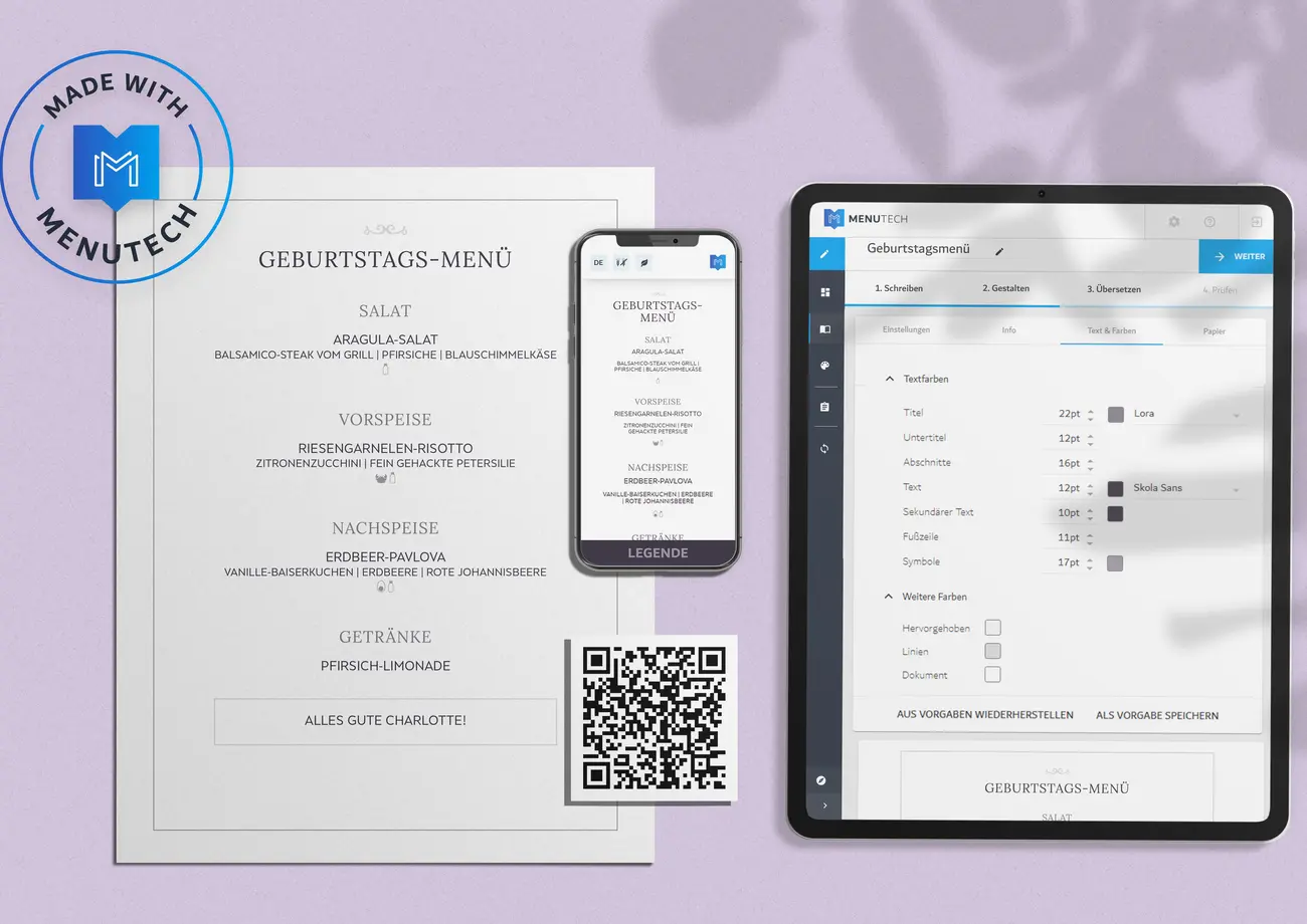 Event Menüs Menutech