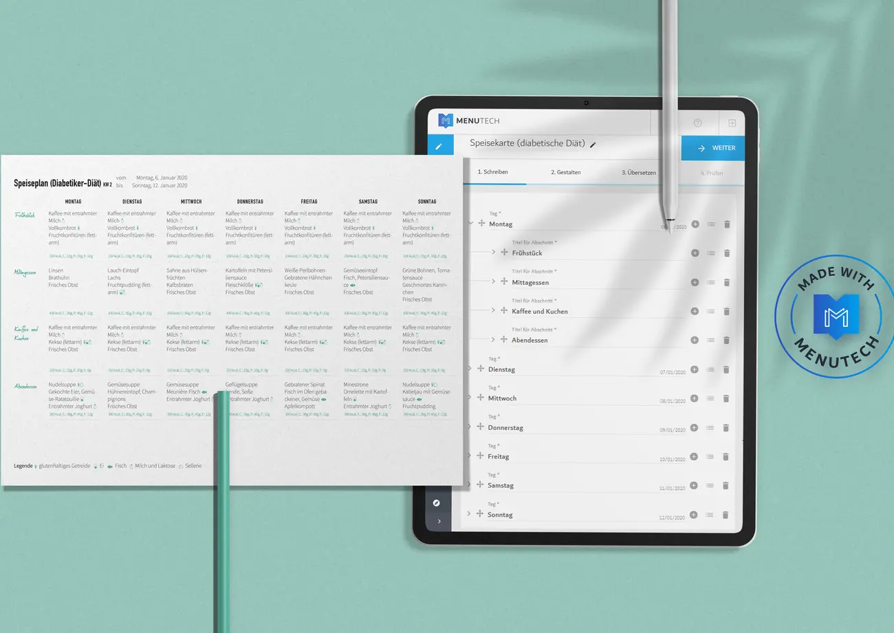 Speisepläne Menutech