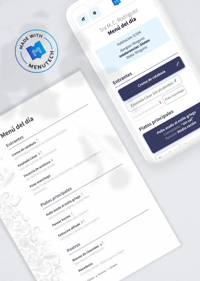 Tomar comandas online Menutech