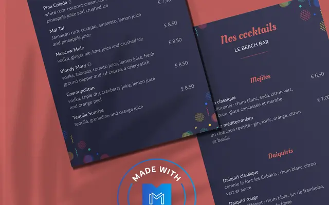 Beverage List online maker