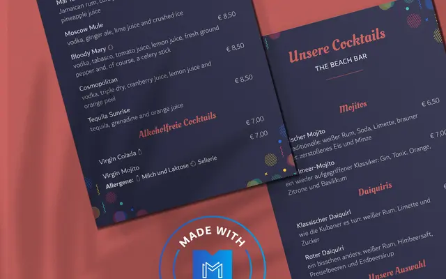 Getränkeliste online erstellen