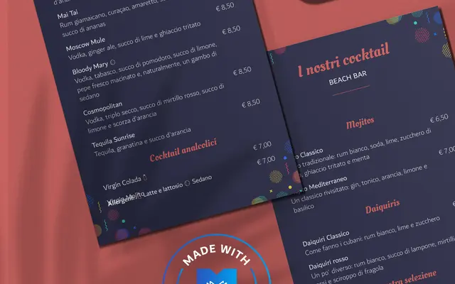 Generatore online di liste di bevande