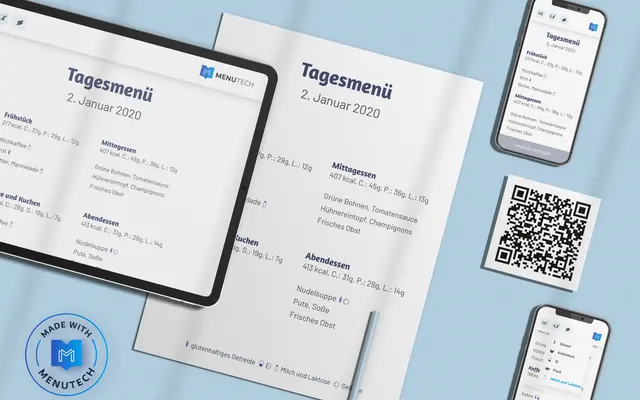 Kontaktlose und mobilfreundliche Menüs von Menutech