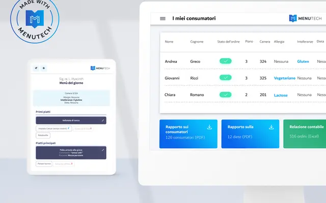 Gestione delle comande in Cloud Menutech