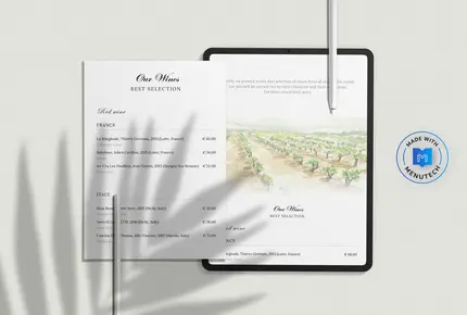 Menutech Wine List Maker