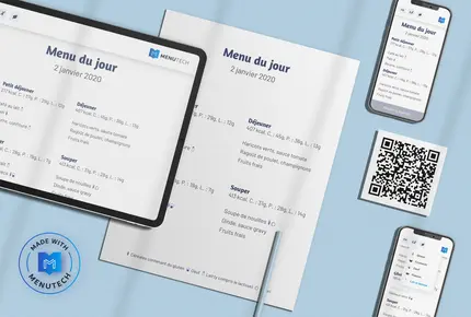 Creation menus automatisee IA Menutech 